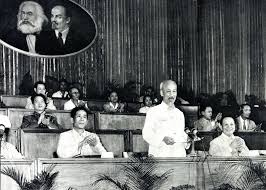 Chủ tịch Hồ Chí Minh đọc diễn văn khai mạc Đại hội đại biểu toàn quốc Đảng Lao động Việt Nam, ngày 5/9/1960_Ảnh tư liệu TTXVN
