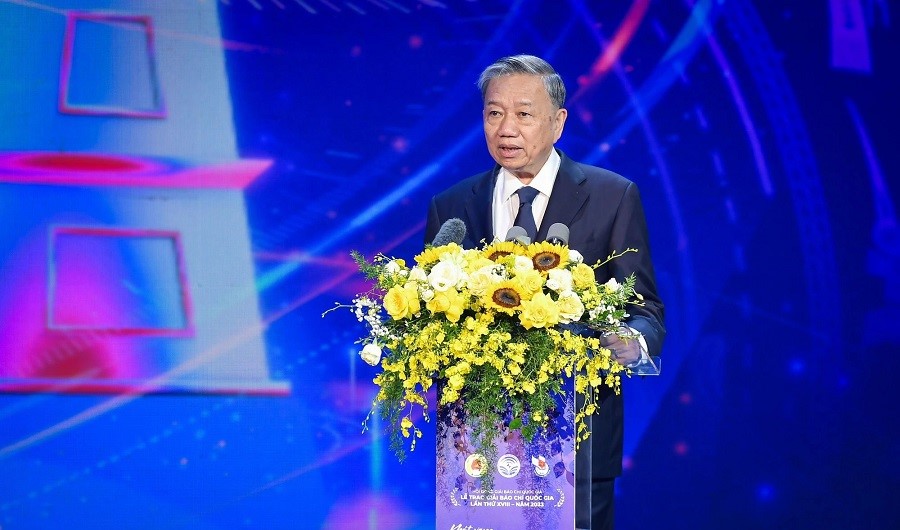 Chủ tịch nước Tô Lâm phát biểu chỉ đạo tại Lễ trao Giải.